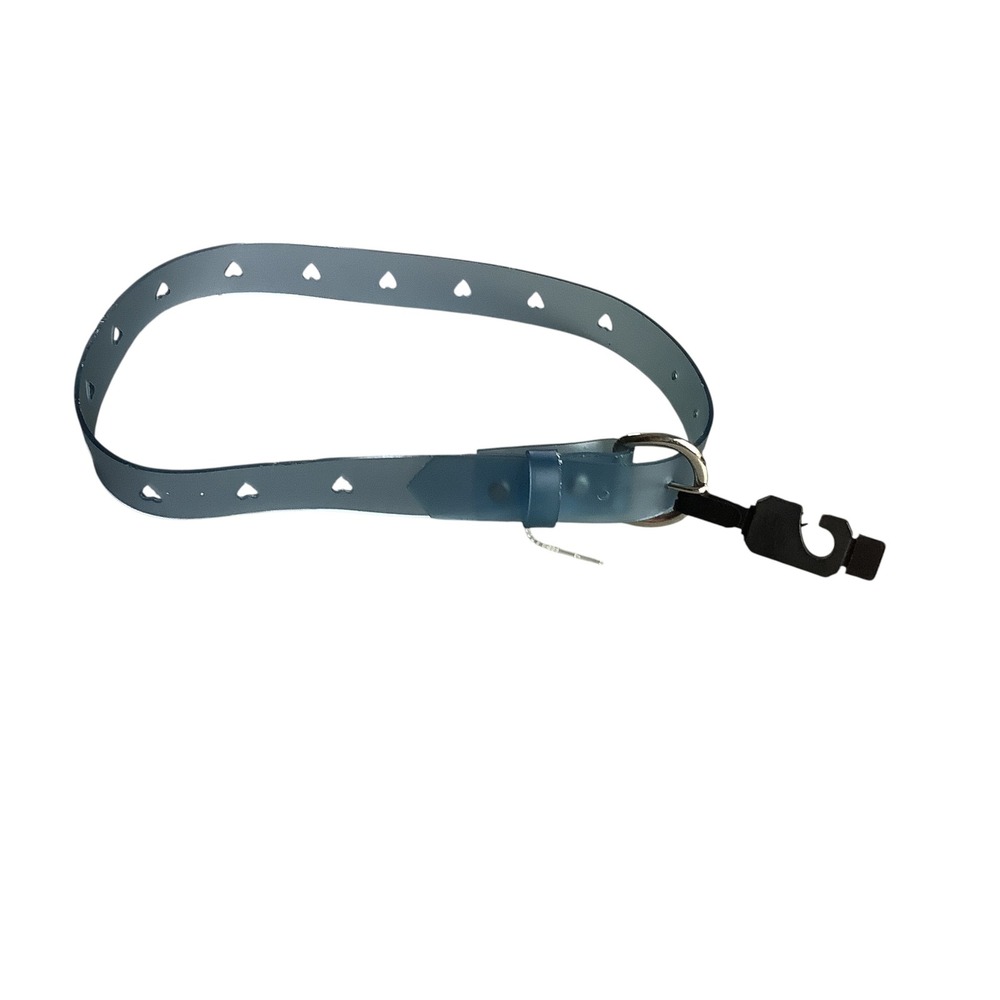 Heart Cutout Belt Girls Blue Y2K Aesthetic KIdcore 28"